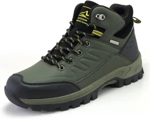 Veslexth Mens Snow Boots Insulated Waterproof Winter Shoes Non-slip Outdoor with Removable Lining for Men Fur Lined Casual Hiking Lightweight Anti-Slip Water-Resistant Footwear