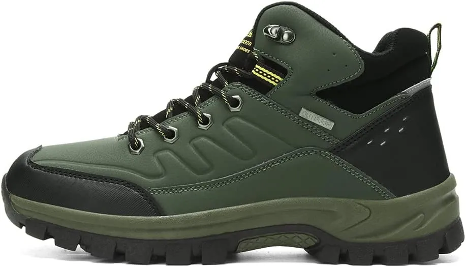 Veslexth Mens Snow Boots Insulated Waterproof Winter Shoes Non-slip Outdoor with Removable Lining for Men Fur Lined Casual Hiking Lightweight Anti-Slip Water-Resistant Footwear