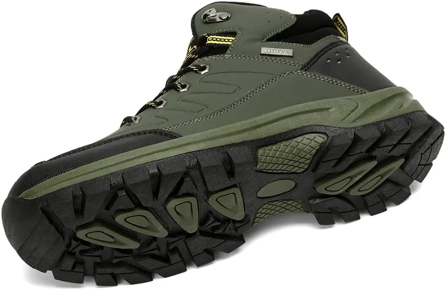 Veslexth Mens Snow Boots Insulated Waterproof Winter Shoes Non-slip Outdoor with Removable Lining for Men Fur Lined Casual Hiking Lightweight Anti-Slip Water-Resistant Footwear