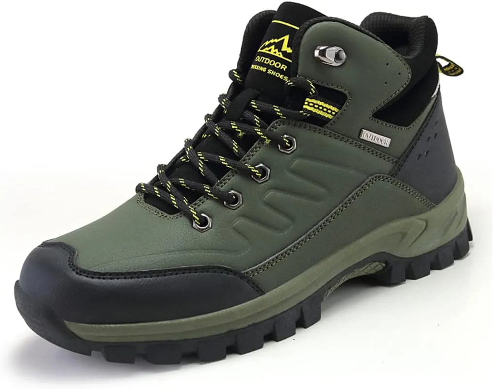 Veslexth Mens Snow Boots Insulated Waterproof Winter Shoes Non-slip Outdoor with Removable Lining for Men Fur Lined Casual Hiking Lightweight Anti-Slip Water-Resistant Footwear