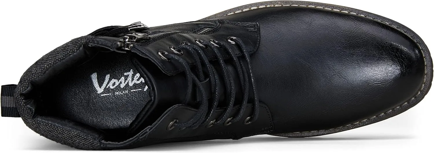 Vostey Men's Boots Boots for Men Casual Boots Motorcycle Combat Ankle Dress Boots Mens