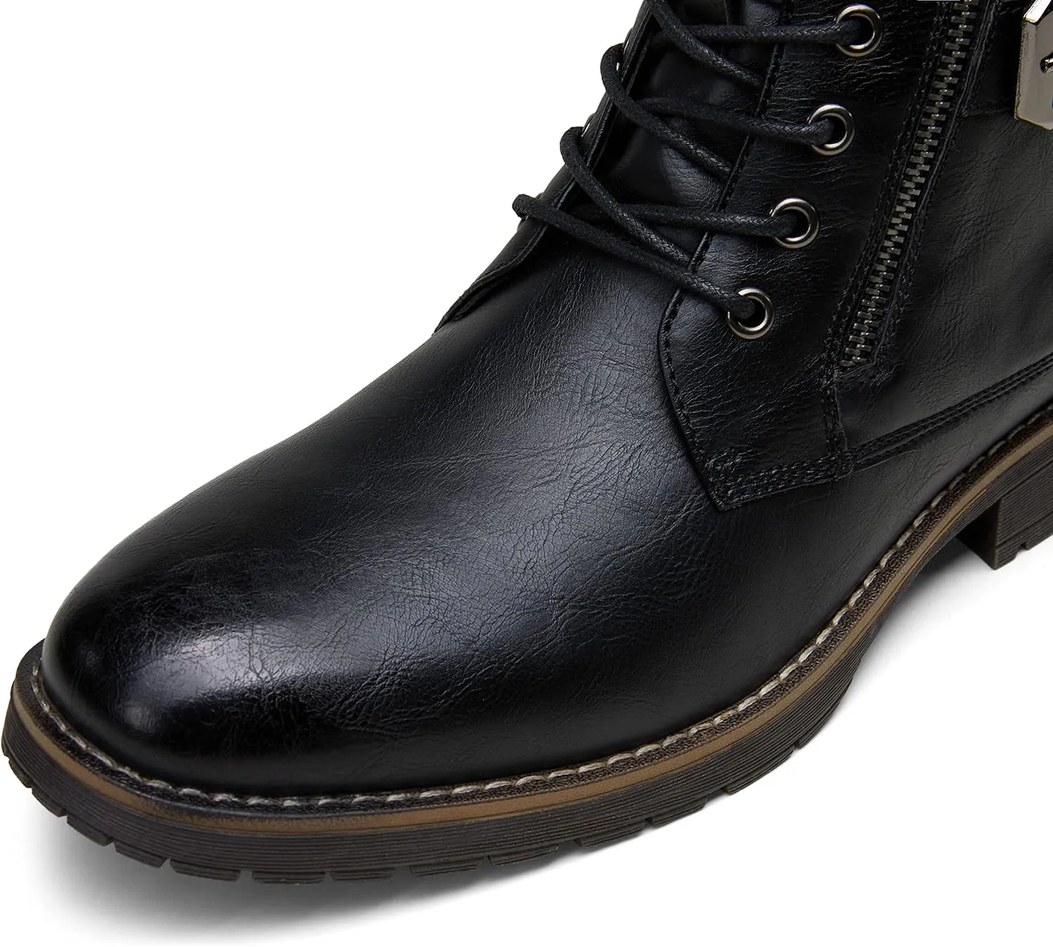 Vostey Men's Boots Boots for Men Casual Boots Motorcycle Combat Ankle Dress Boots Mens