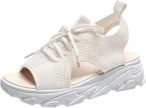 Wedge Orthopedic Sandals for Women Comfortable Open Toe Walking Sandals Ankle Strap Wide Width Platform Wedge