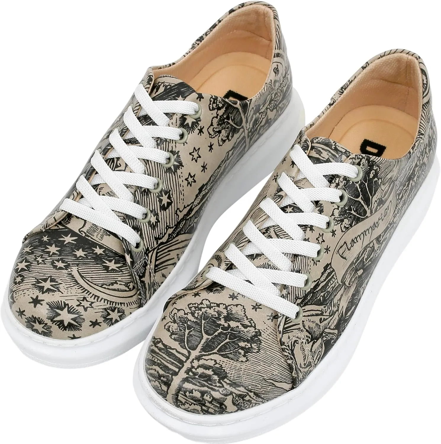 Wedge Platform Sneakers for Women - Handmade Vegan Leather, Unique Chunky Sneakers