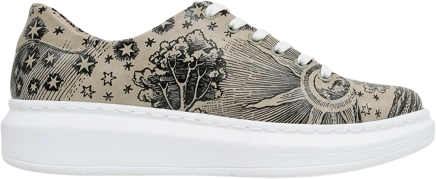 Wedge Platform Sneakers for Women - Handmade Vegan Leather, Unique Chunky Sneakers