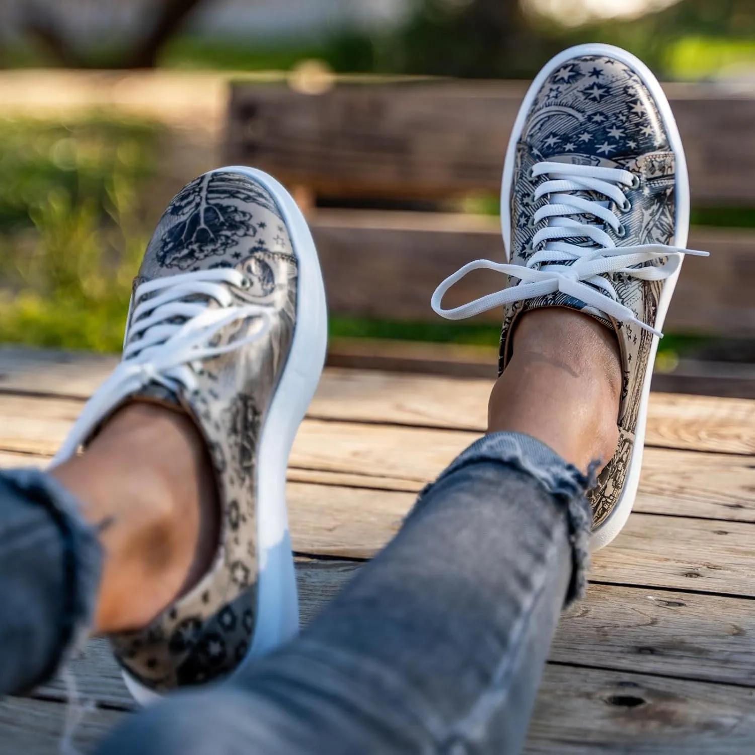 Wedge Platform Sneakers for Women - Handmade Vegan Leather, Unique Chunky Sneakers
