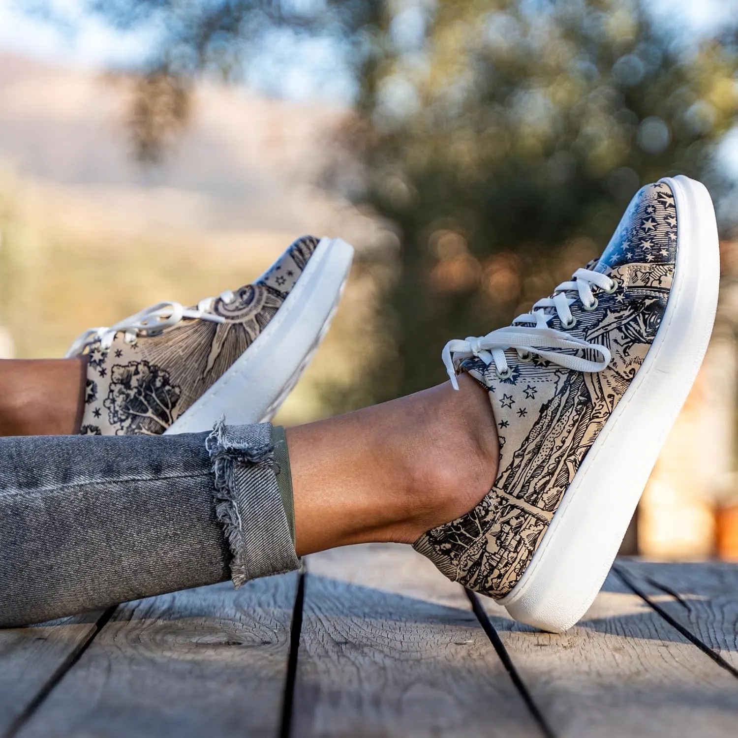 Wedge Platform Sneakers for Women - Handmade Vegan Leather, Unique Chunky Sneakers