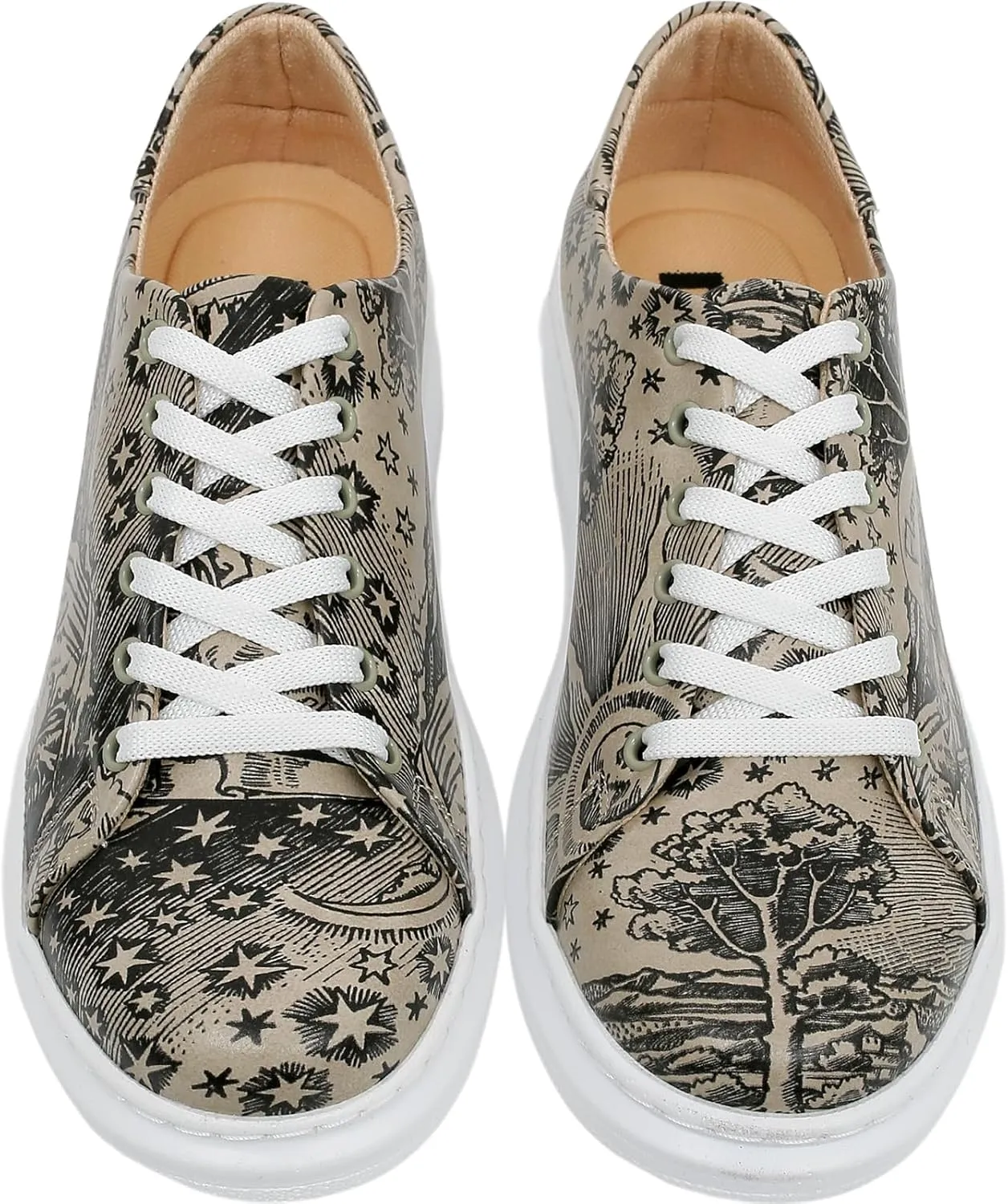Wedge Platform Sneakers for Women - Handmade Vegan Leather, Unique Chunky Sneakers