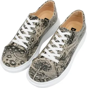 Wedge Platform Sneakers for Women - Handmade Vegan Leather, Unique Chunky Sneakers