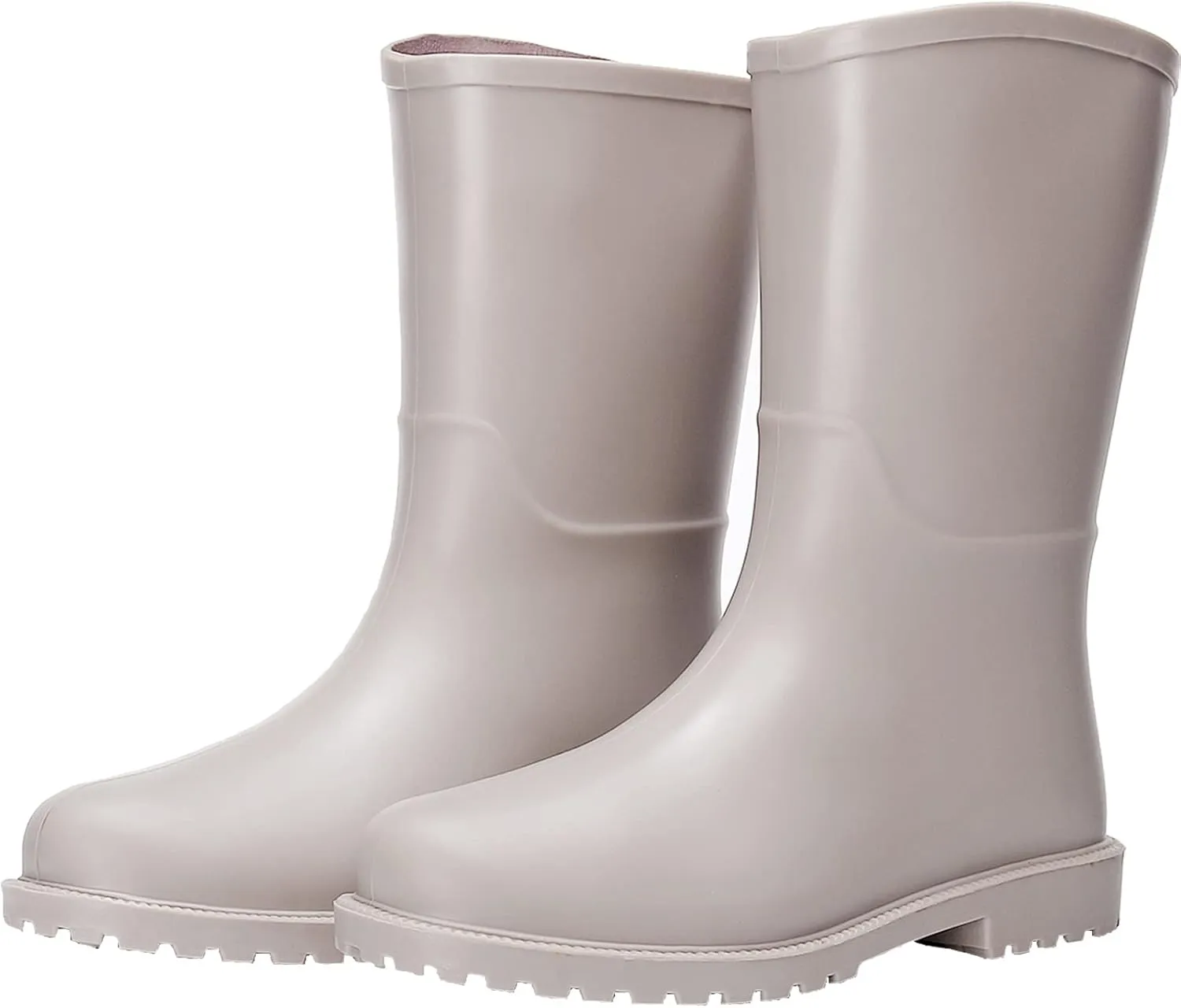 women mid calf rain boots Waterproof Garden Shoes Anti-Slipping Fashion Rubber Out Work rain Shoes