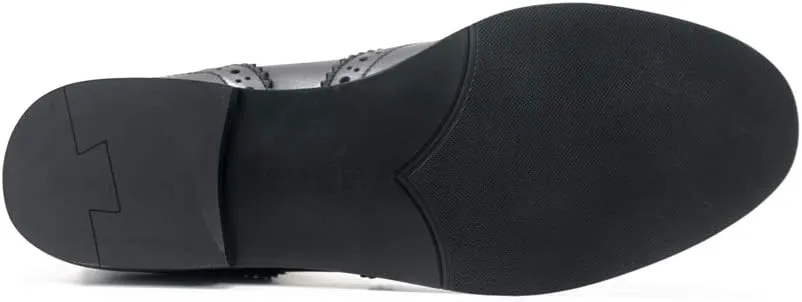 Women's Brogue Leather Chelsea Boots