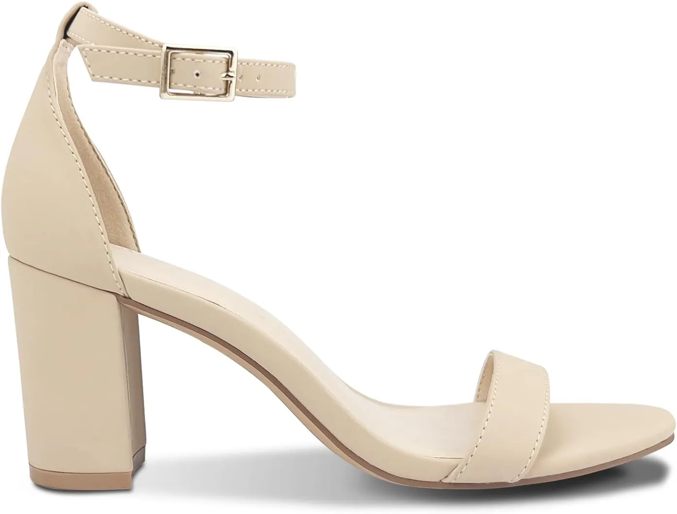 Women's Chunk Low Heel Pump Sandals, Heels for Women Open Toe Ankle Strap Chunky Heel Sandals