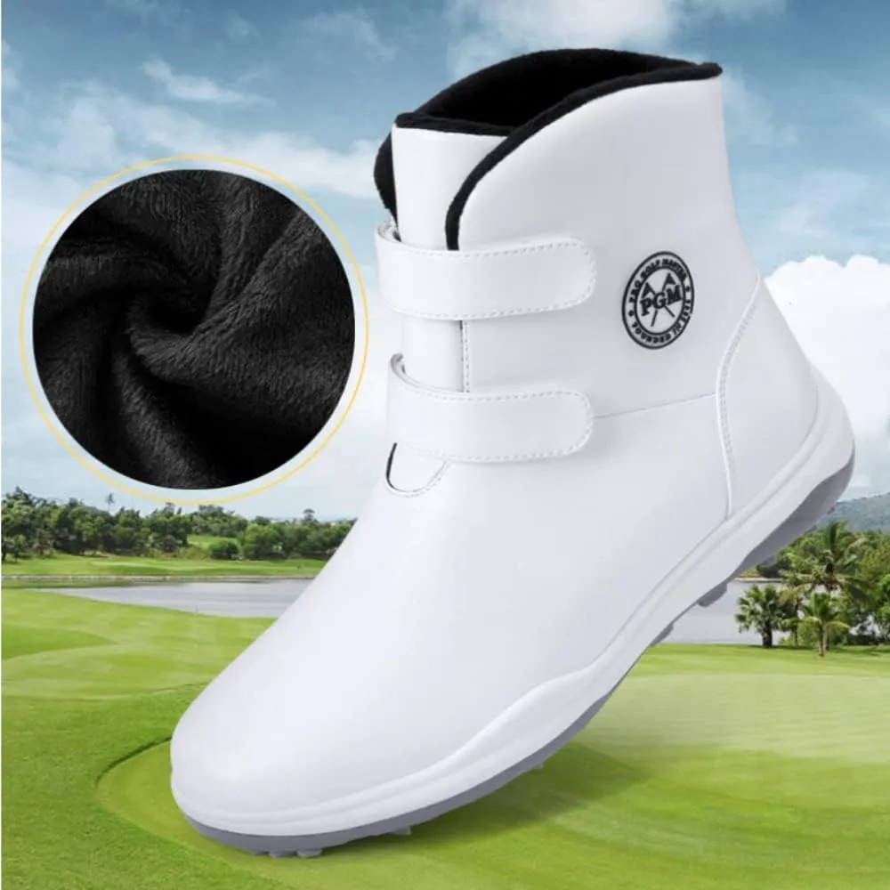 Women's Golf Shoes Anti-slip Sneakers Fleece Lining Women Sports Shoes Autumn Winter Waterproof Casual Boots Wear