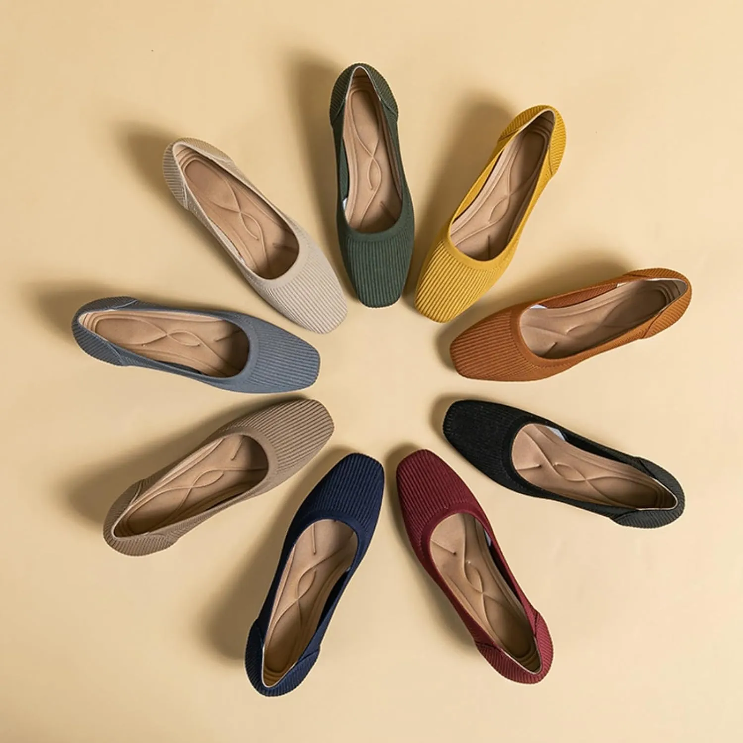 Women's Knitted Chunky Heel Breathable Woven Loafers Classic, Stylish and Chic Platform Slip-On 1.77 inch Mid-Heeled Shoes
