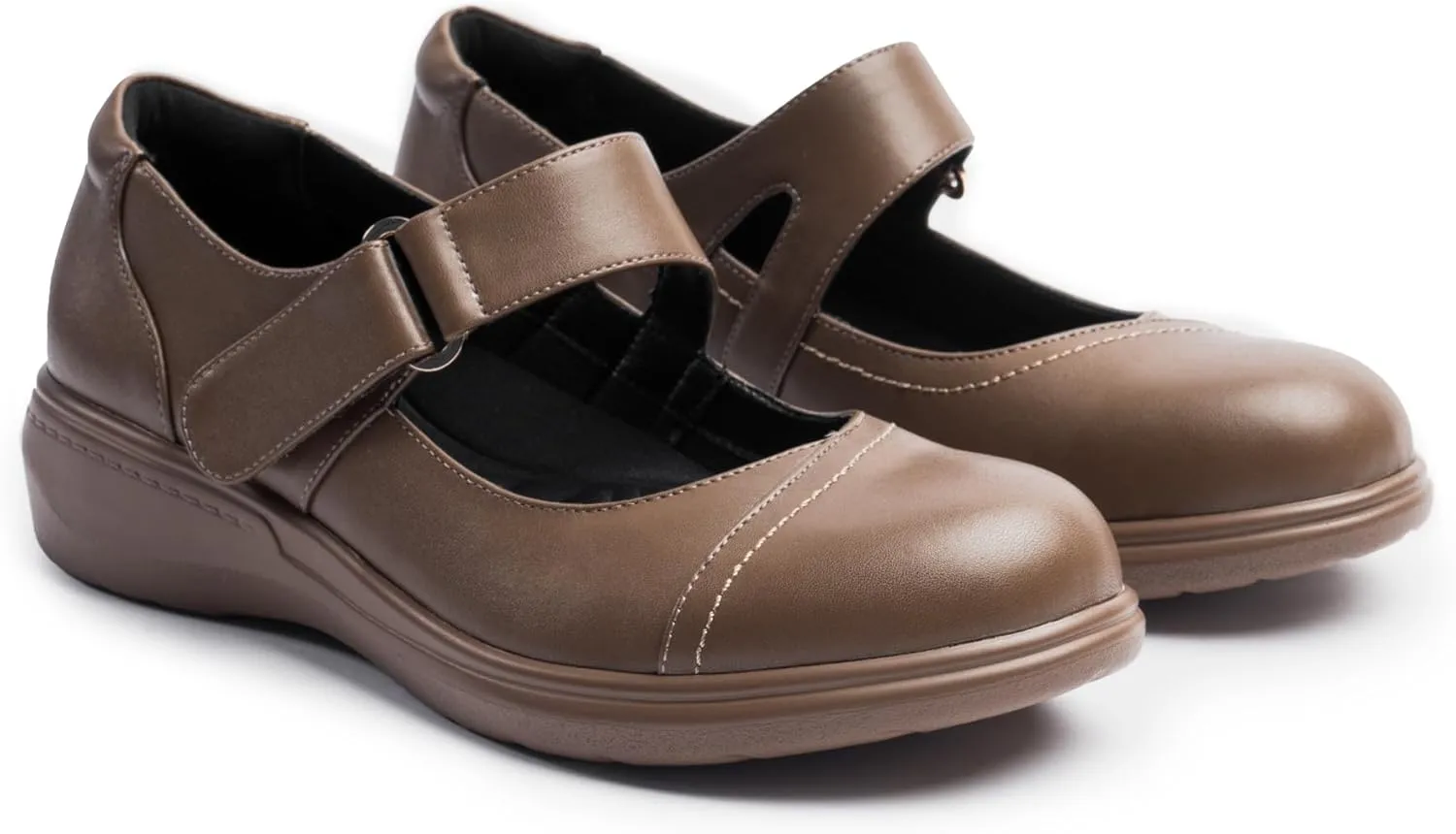 Women's Mary Jane Shoes with Arch Support, Closed Round Toe Mary Jane Flats for Women, Comfortable Dress Shoes for Work Office Casual Walking 6-11