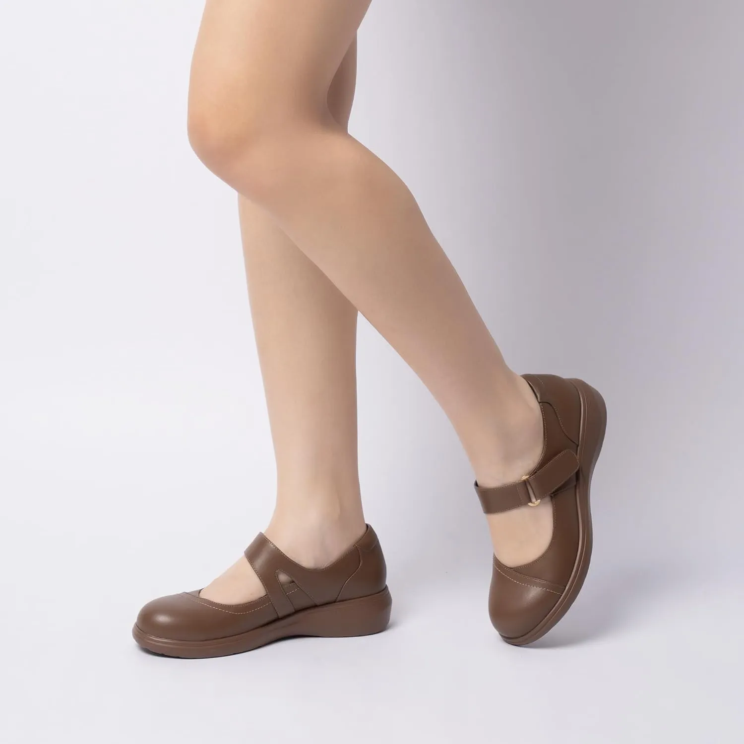Women's Mary Jane Shoes with Arch Support, Closed Round Toe Mary Jane Flats for Women, Comfortable Dress Shoes for Work Office Casual Walking 6-11