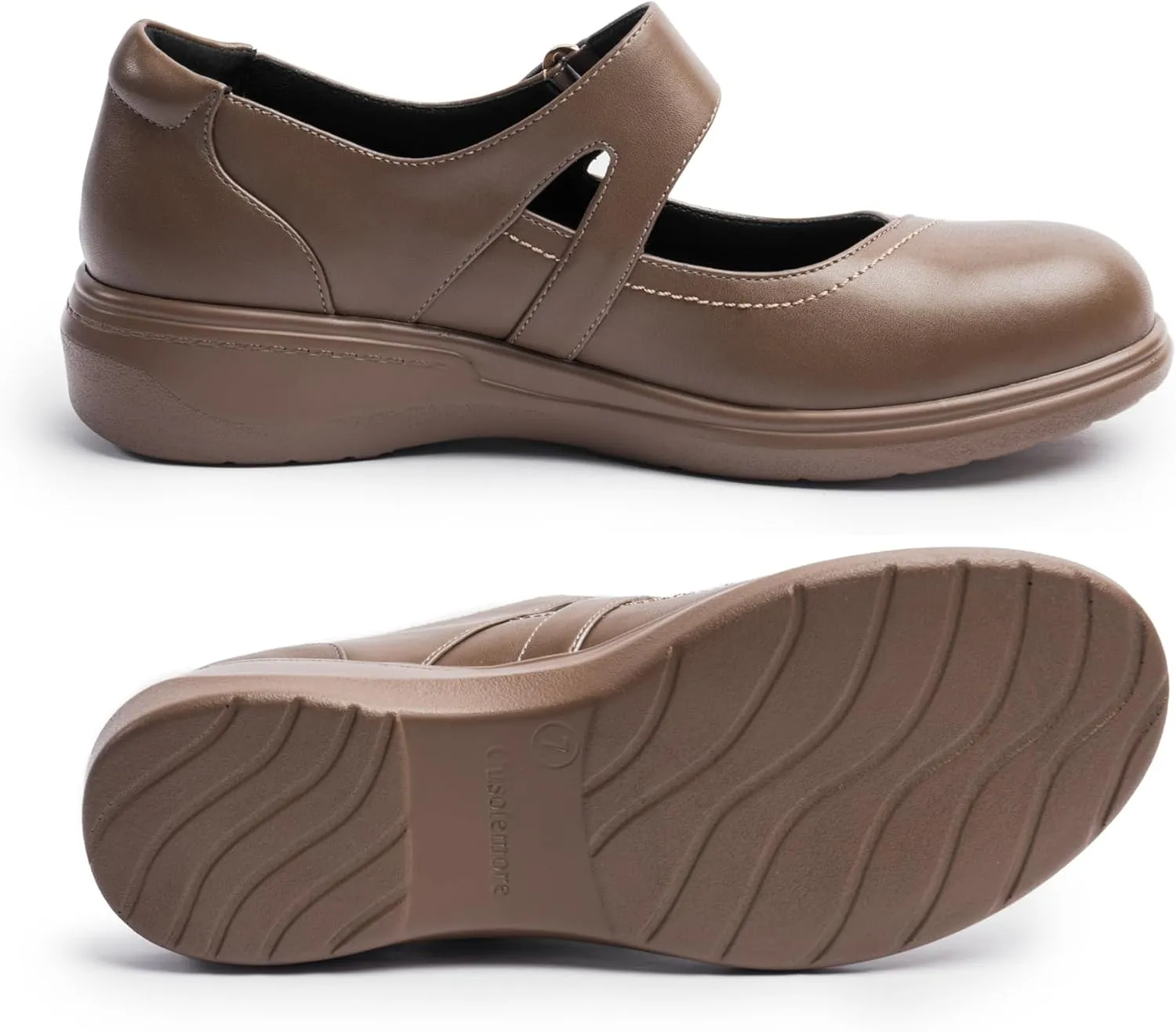 Women's Mary Jane Shoes with Arch Support, Closed Round Toe Mary Jane Flats for Women, Comfortable Dress Shoes for Work Office Casual Walking 6-11