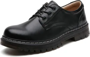 Women's Oxfords Lace Up Business Formal Dress Shoes Platform Oxford Shoes Slip Resistant Service Boots for Women Ladies Grils