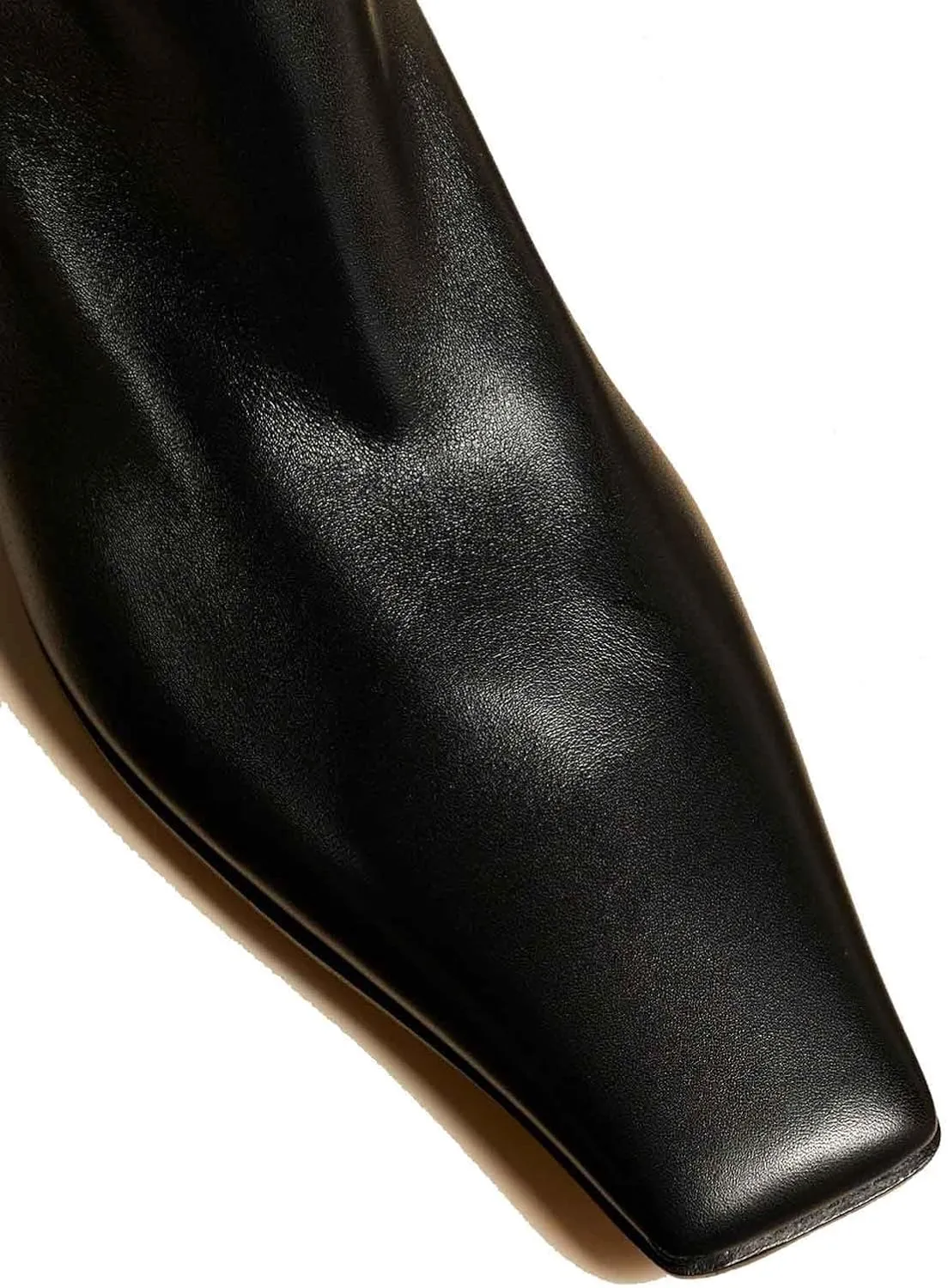 Women's Square Toe Flat Heel Knee High Boots Slip On Boots Low Heel Formal Wide Calf Comfortable Retro Casual Walking Party Office Flat Boots