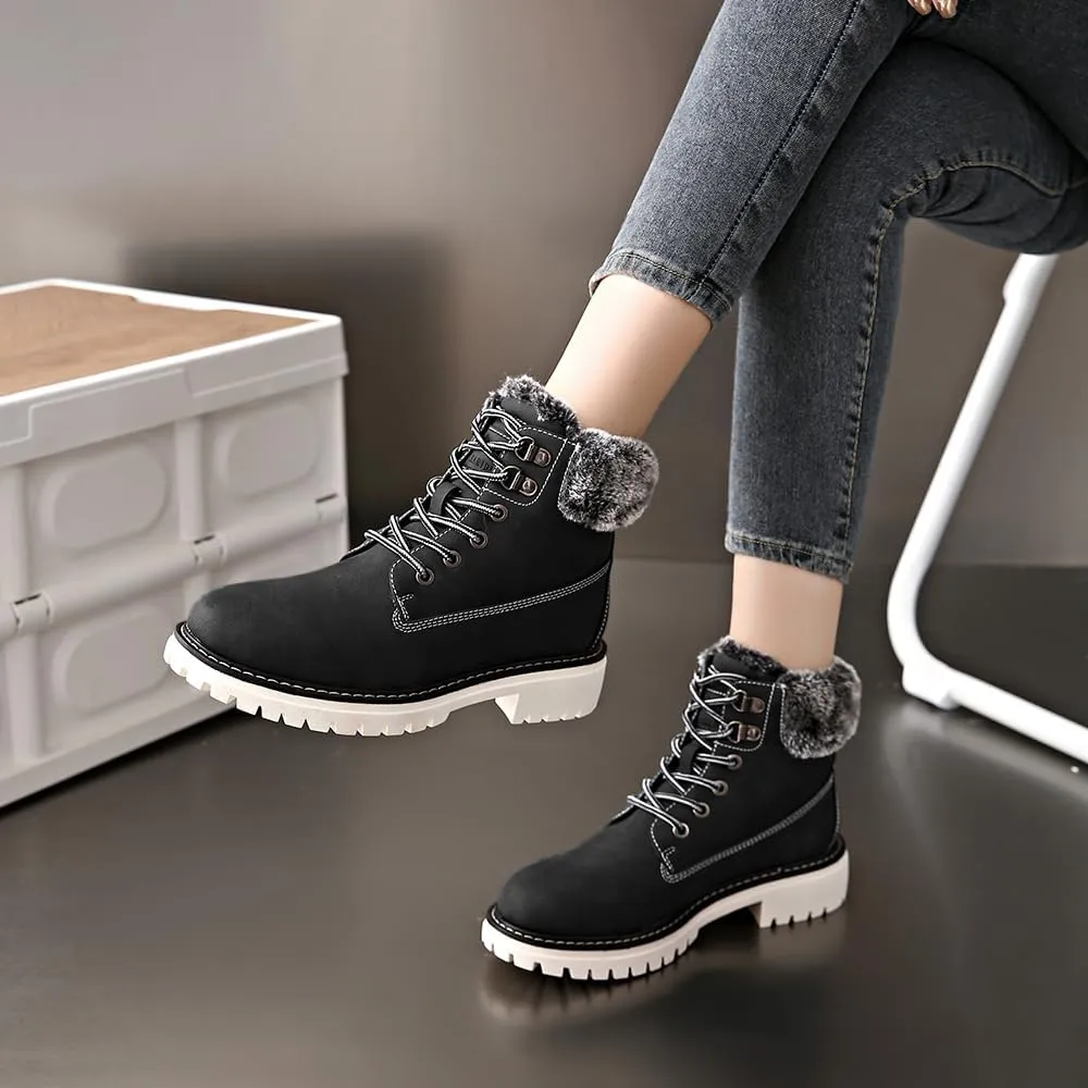 Women's Waterproof Hiking Boots - Lightweight Non-Slip Ankle Boots for Trekking