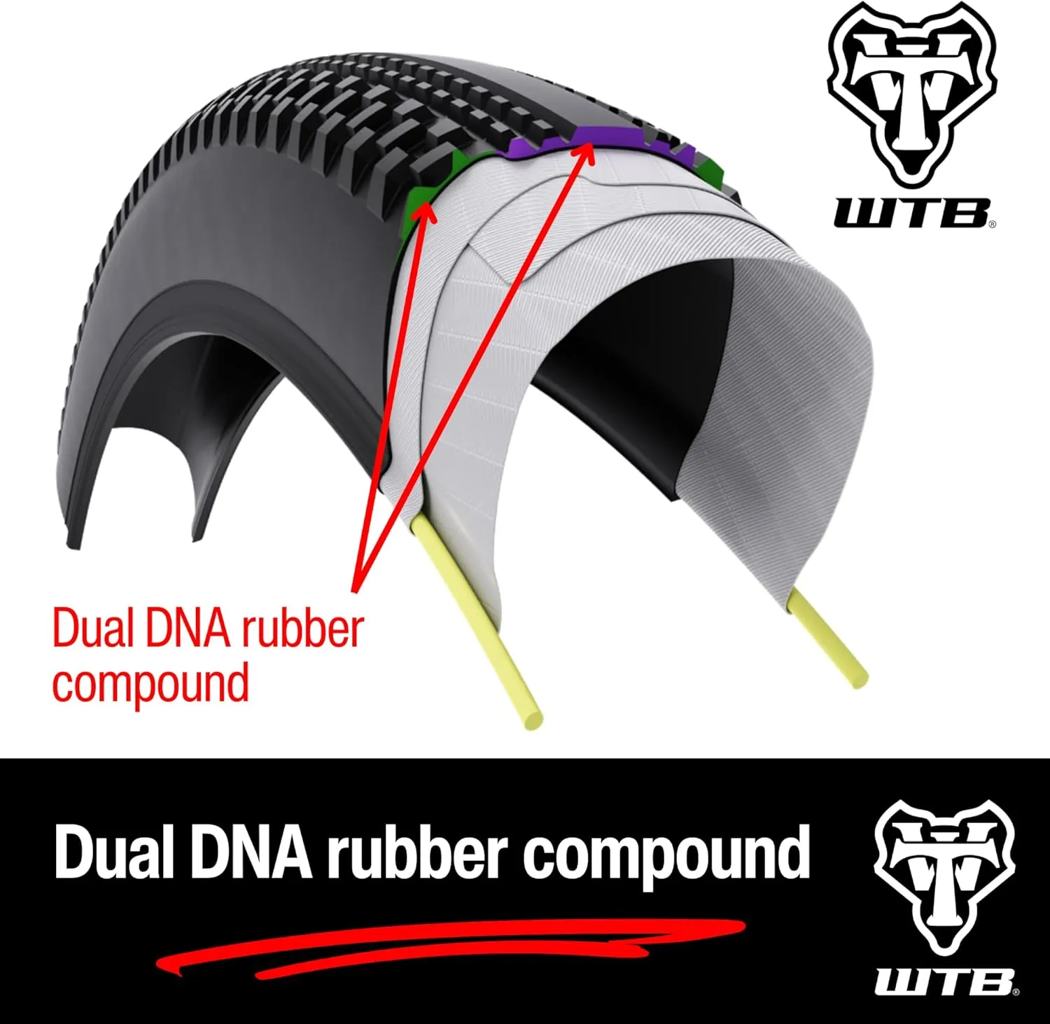 WTB Nano Gravel & Cyclocross Bike Tire, Tubeless Ready Folding Bead, Lightweight Fast Rolling, Dual DNA Compound, Choose from 60 or 120tpi & Black or Tan Sidewall, SG2 Puncture Protection Available