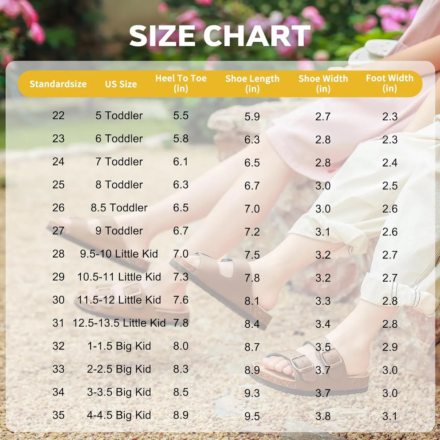 XTJSCBDSH Kids Sandals Boys Girls Slide Adjustable Back Strap Cork Toddler Slippers Casual Summer Shoes Open Toes with Cork Footbed