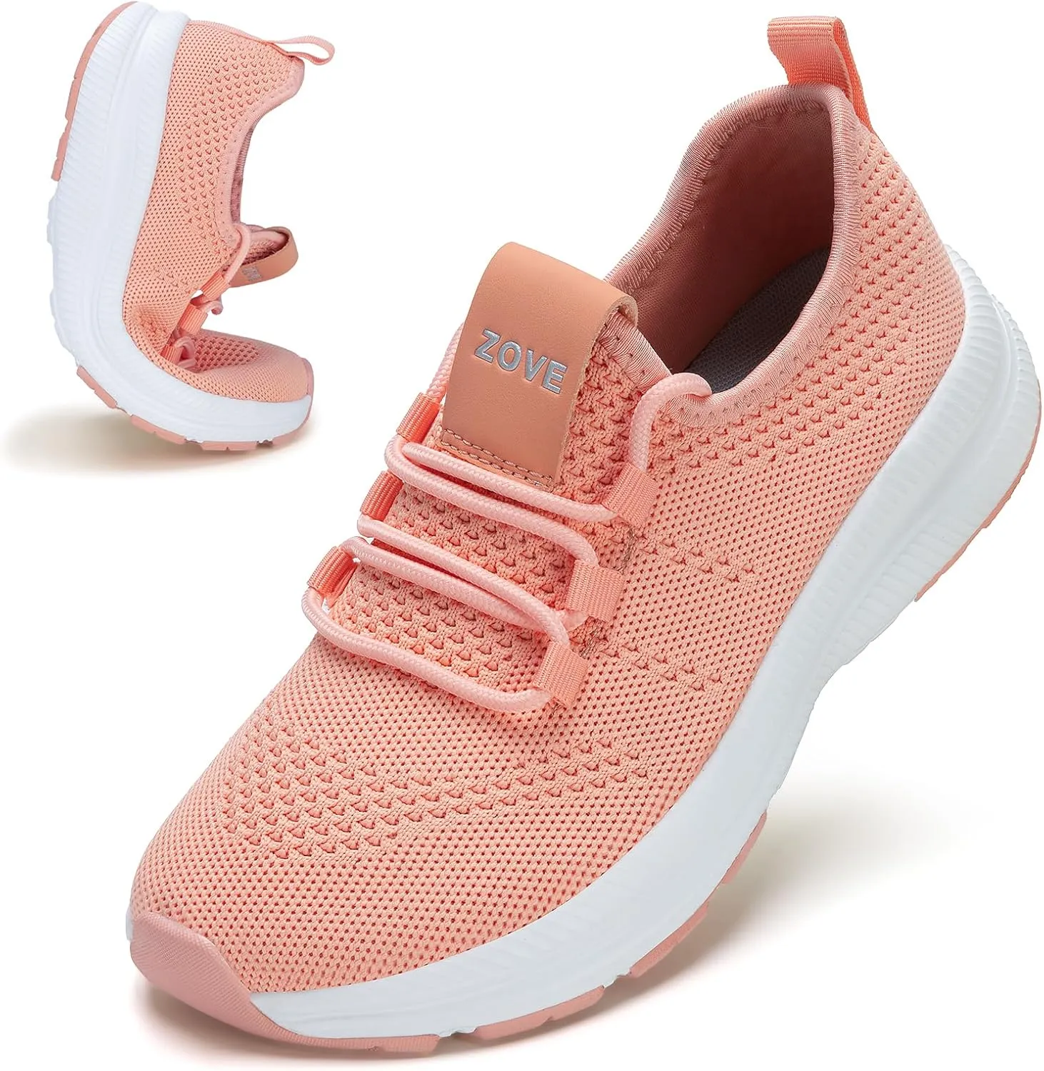 ZOVE Wide Toe Box Shoes Women Extra Wide Width Sneakers Ultra Light Road Running Shoes Non-Slip Tennis Sneakers Breathable Walking Athletic